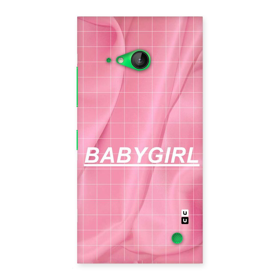 Baby Girl Check Back Case for Lumia 730