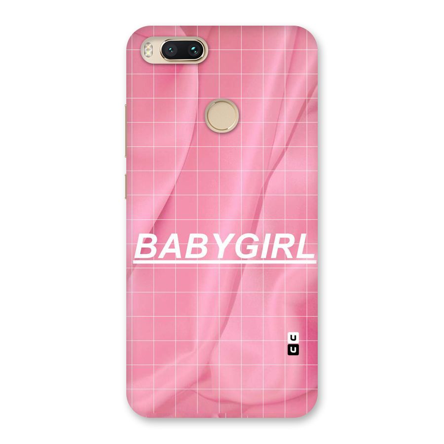 Baby Girl Check Back Case for Mi A1