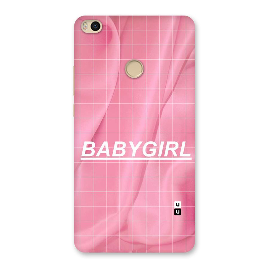 Baby Girl Check Back Case for Mi Max 2