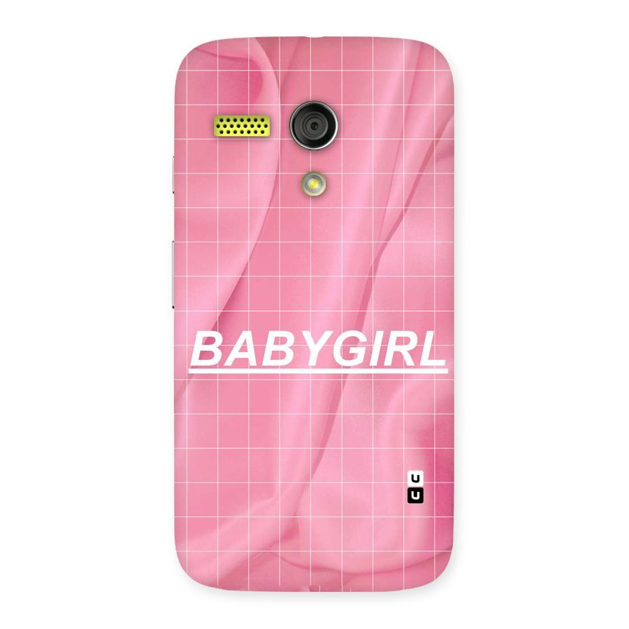 Baby Girl Check Back Case for Moto G