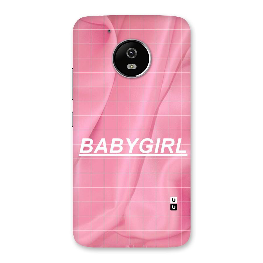 Baby Girl Check Back Case for Moto G5
