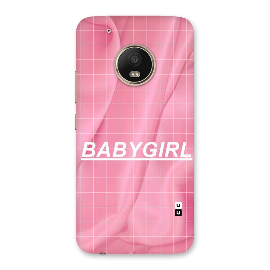 Baby Girl Check Back Case for Moto G5 Plus