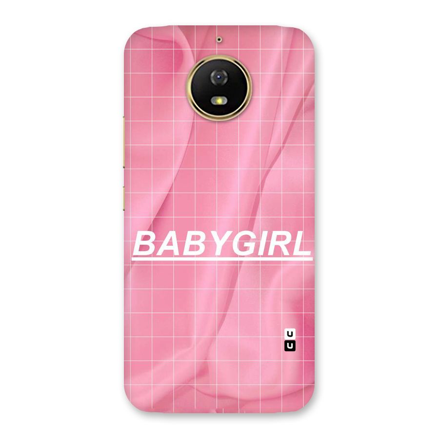 Baby Girl Check Back Case for Moto G5s
