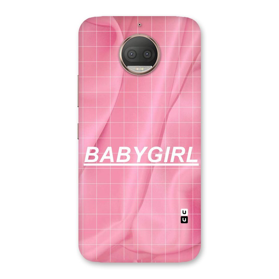 Baby Girl Check Back Case for Moto G5s Plus