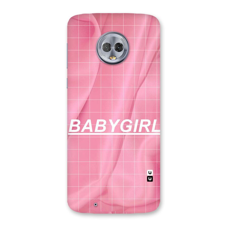 Baby Girl Check Back Case for Moto G6