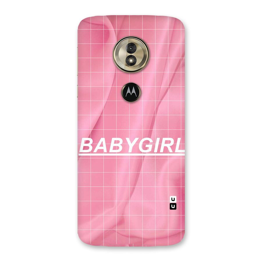 Baby Girl Check Back Case for Moto G6 Play