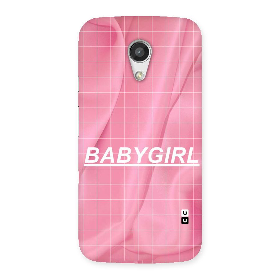 Baby Girl Check Back Case for Moto G 2nd Gen