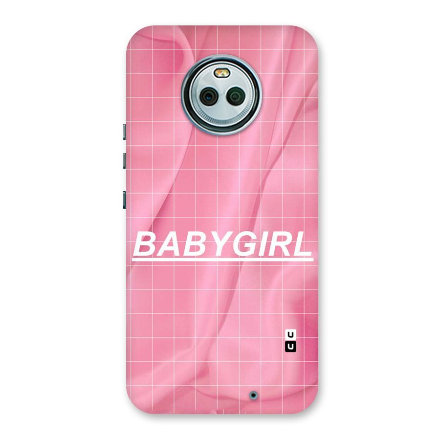 Baby Girl Check Back Case for Moto X4