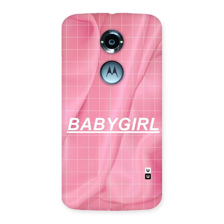 Baby Girl Check Back Case for Moto X 2nd Gen