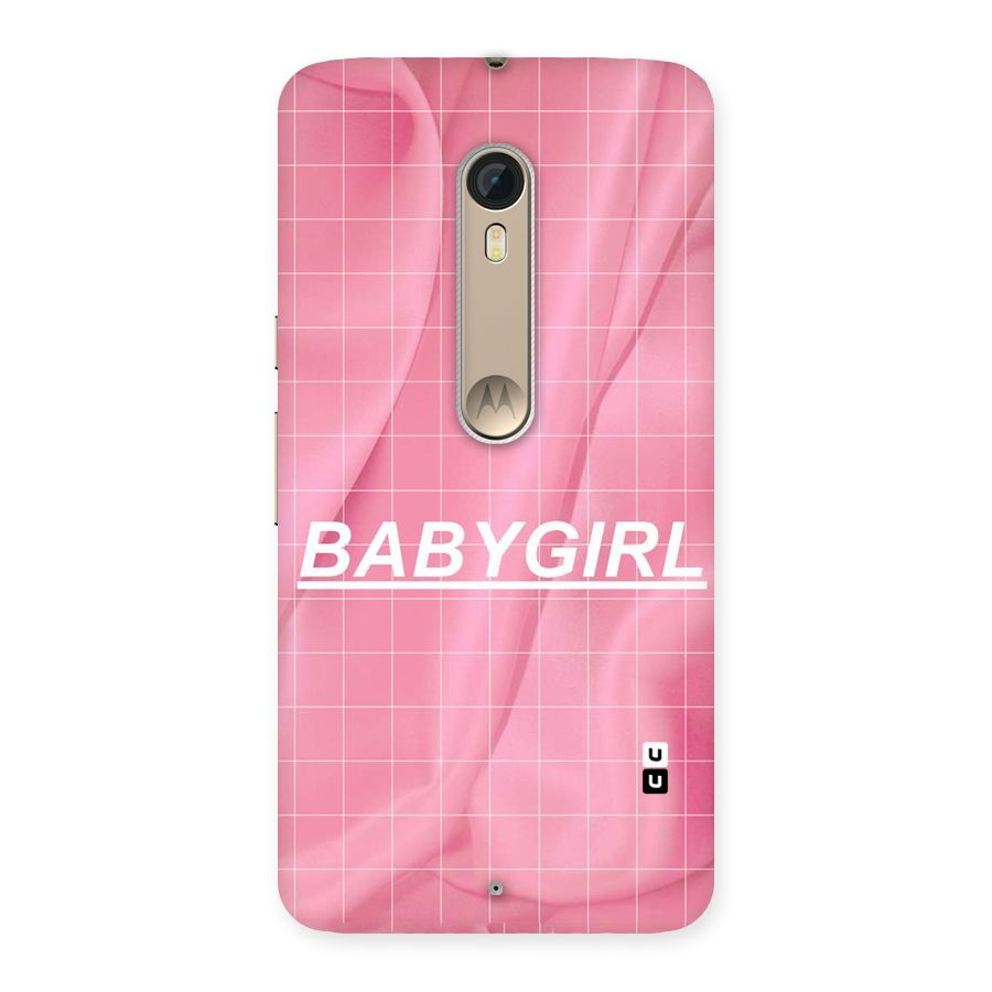 Baby Girl Check Back Case for Motorola Moto X Style
