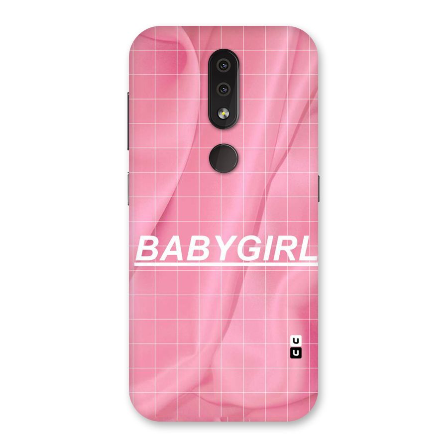 Baby Girl Check Back Case for Nokia 4.2