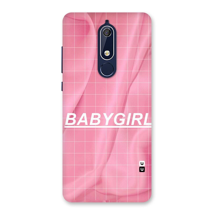Baby Girl Check Back Case for Nokia 5.1