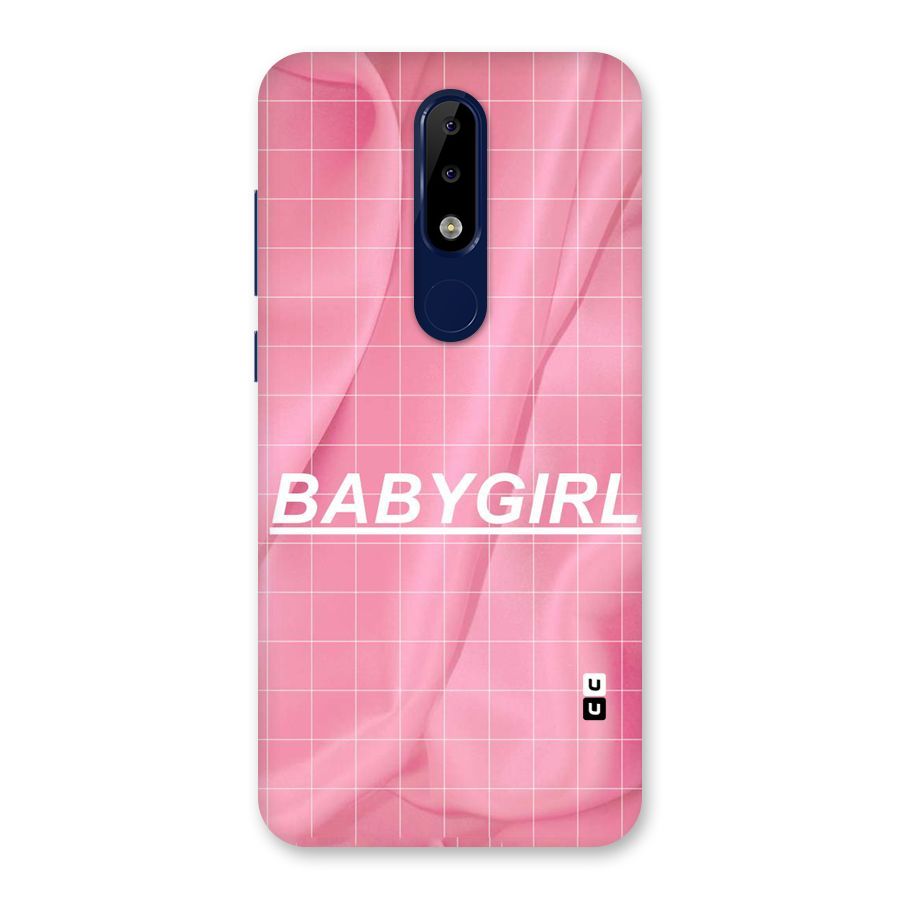Baby Girl Check Back Case for Nokia 5.1 Plus
