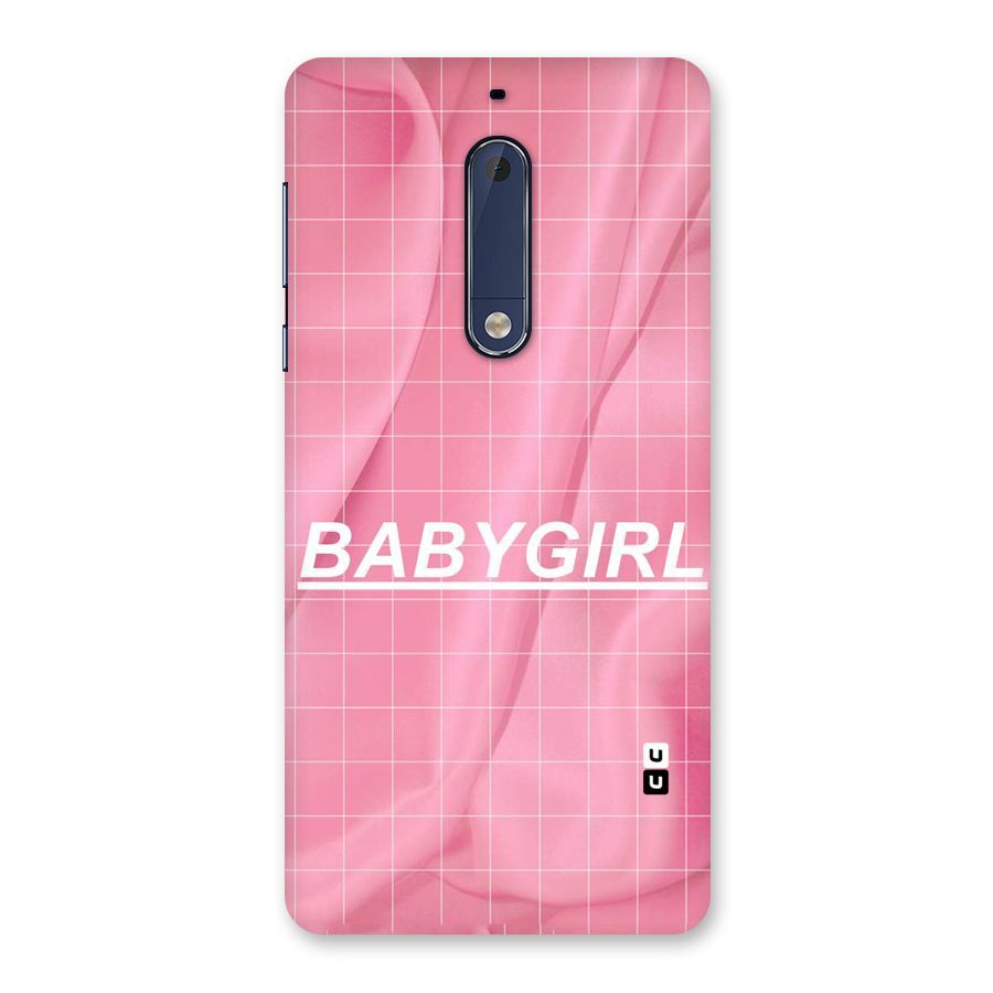 Baby Girl Check Back Case for Nokia 5