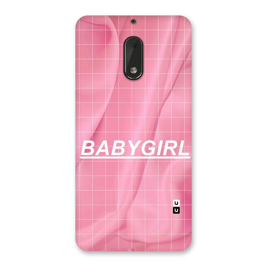 Baby Girl Check Back Case for Nokia 6