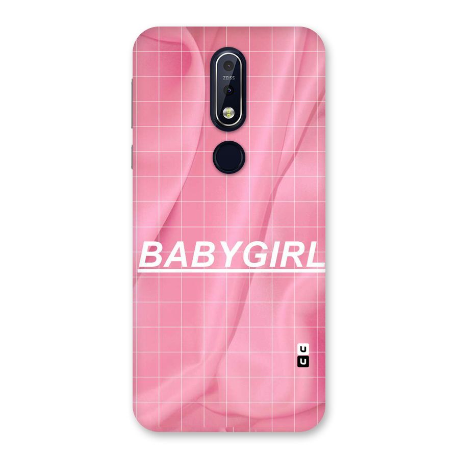 Baby Girl Check Back Case for Nokia 7.1