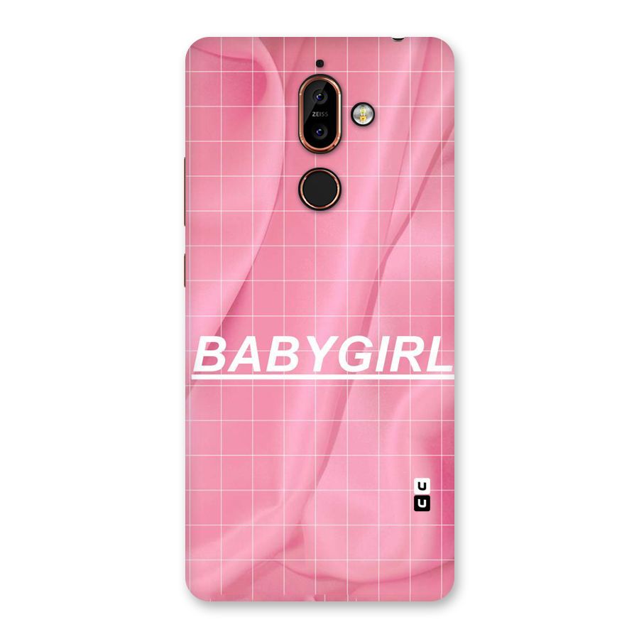 Baby Girl Check Back Case for Nokia 7 Plus