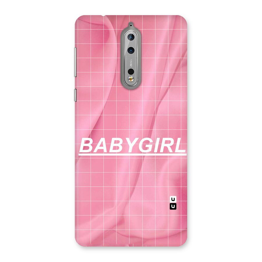 Baby Girl Check Back Case for Nokia 8