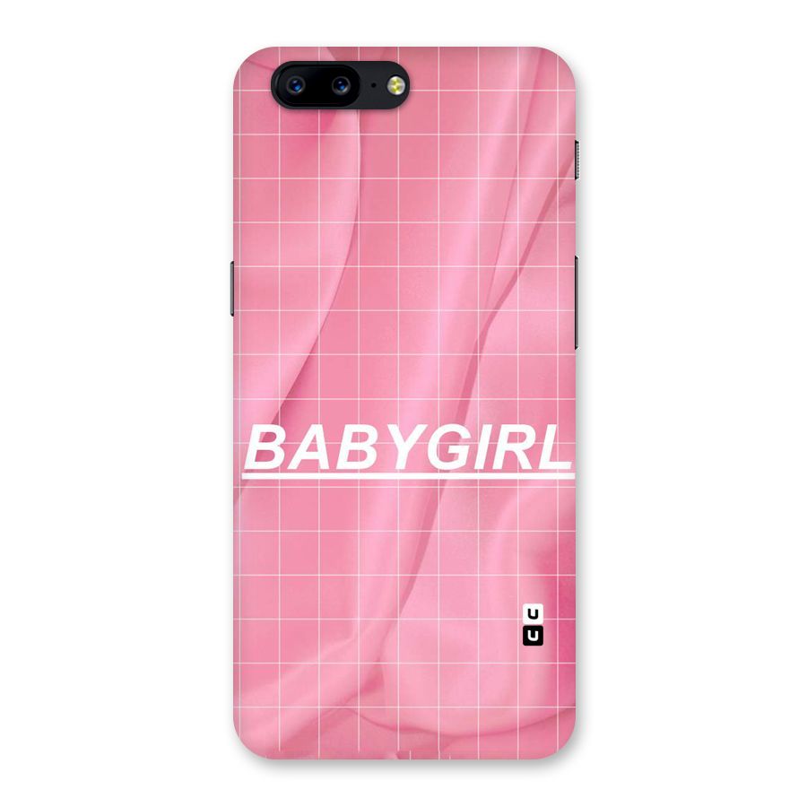 Baby Girl Check Back Case for OnePlus 5