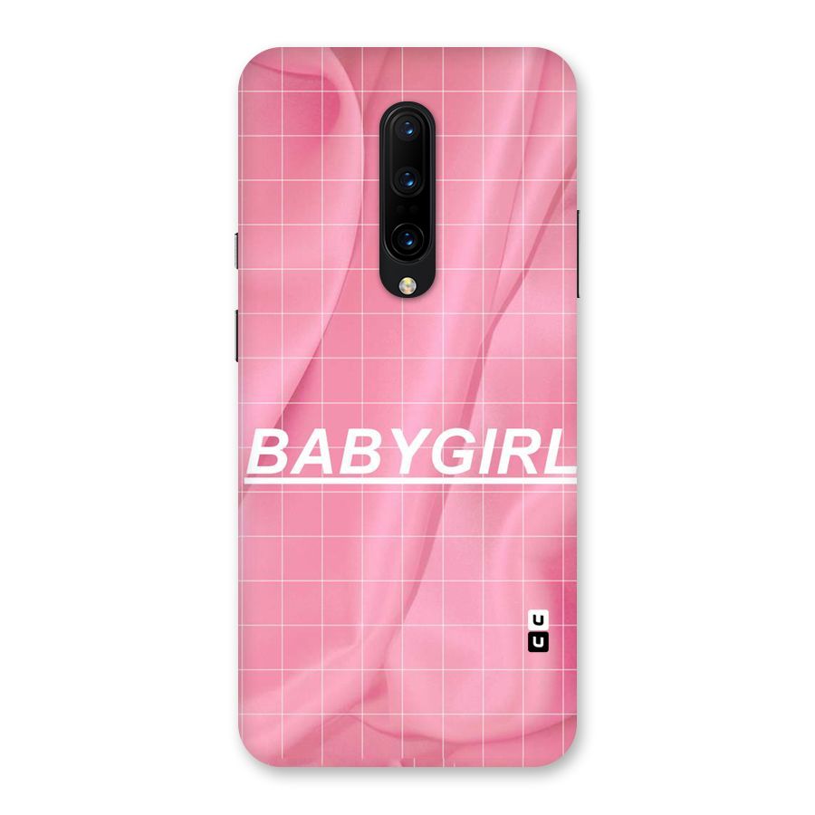 Baby Girl Check Back Case for OnePlus 7 Pro