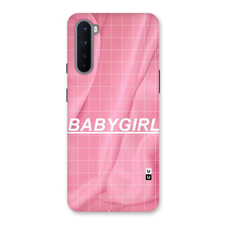 Baby Girl Check Back Case for OnePlus Nord