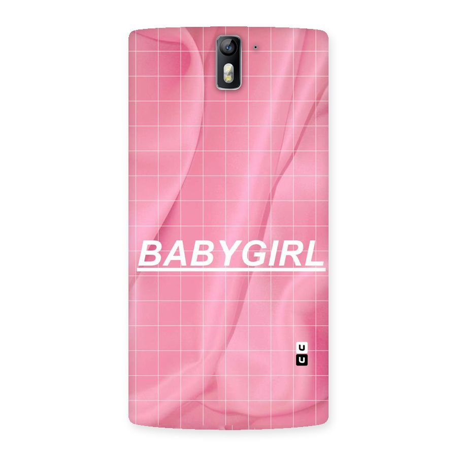 Baby Girl Check Back Case for One Plus One