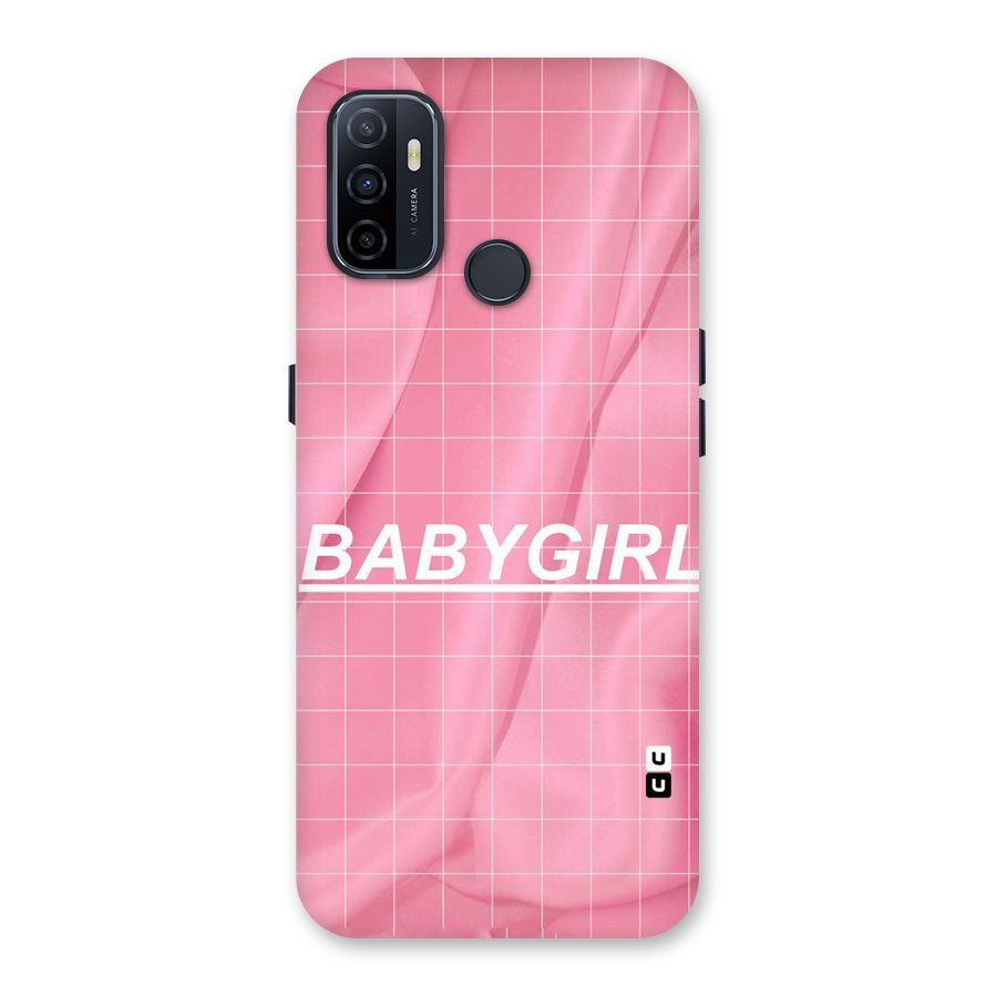 Baby Girl Check Back Case for Oppo A32