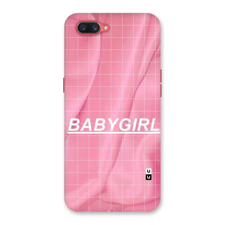Baby Girl Check Back Case for Oppo A3s