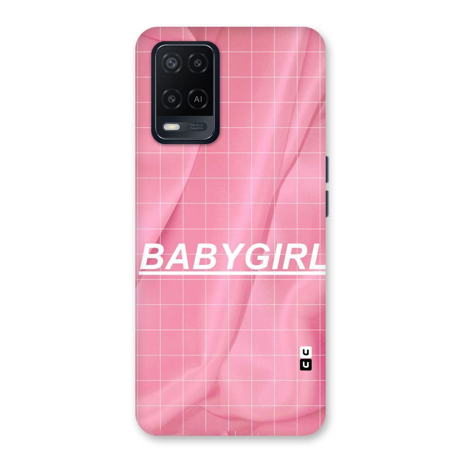 Baby Girl Check Back Case for Oppo A54