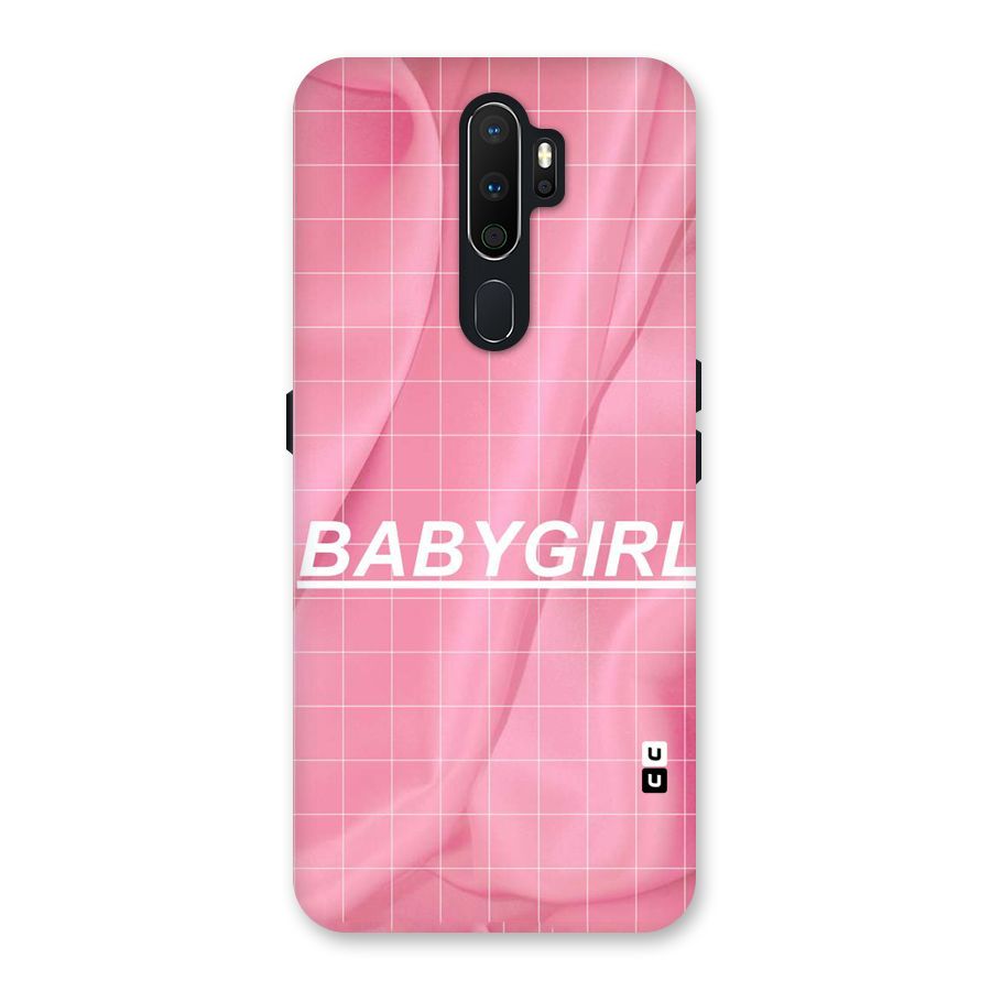 Baby Girl Check Back Case for Oppo A5 (2020)