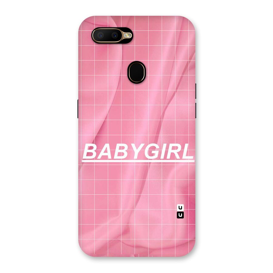 Baby Girl Check Back Case for Oppo A5s