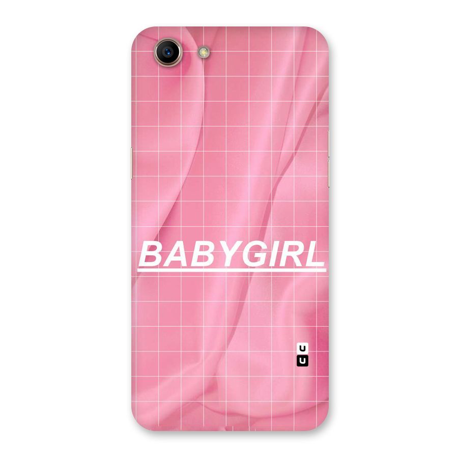 Baby Girl Check Back Case for Oppo A83 (2018)