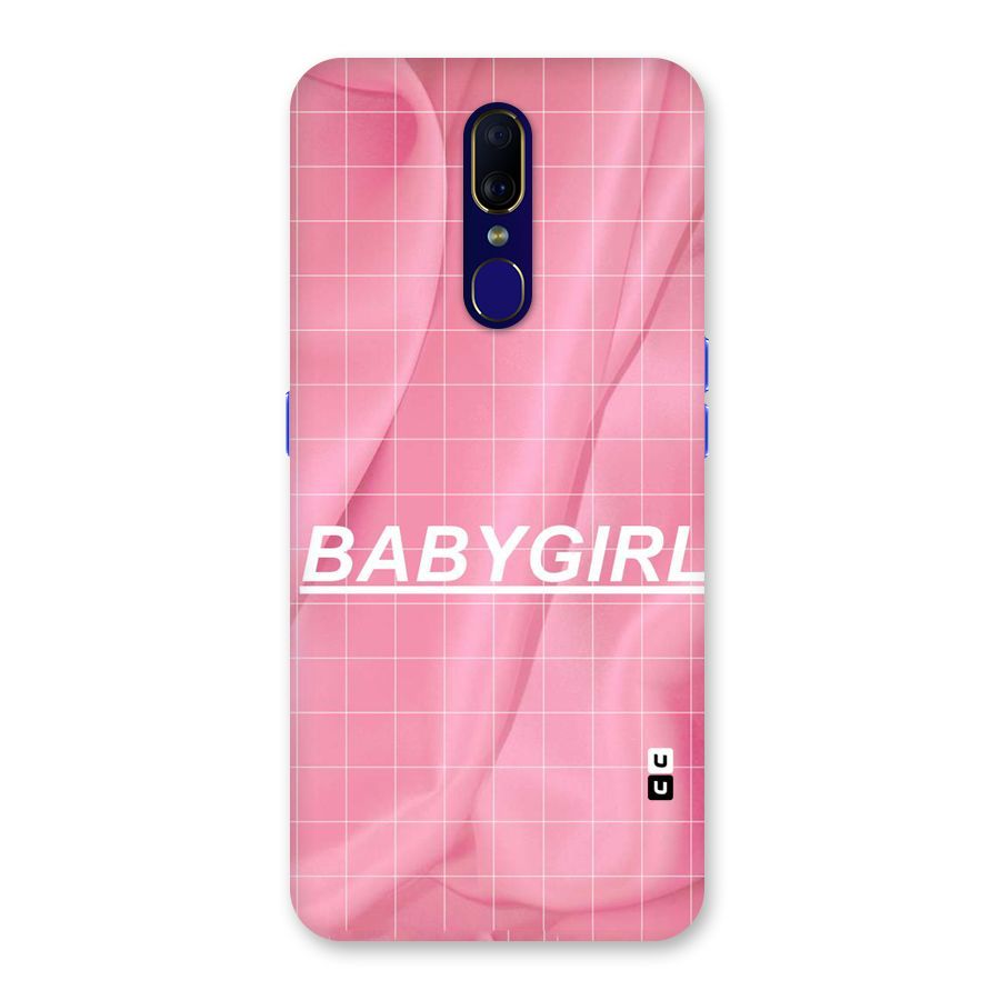 Baby Girl Check Back Case for Oppo F11