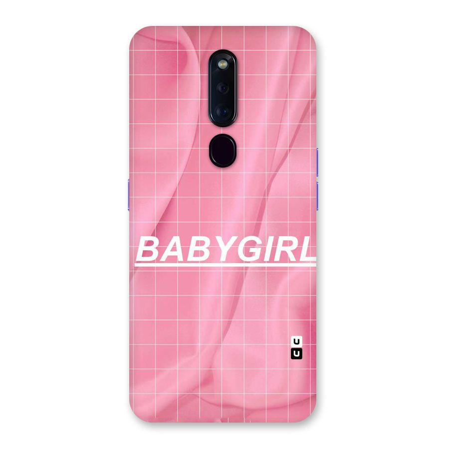 Baby Girl Check Back Case for Oppo F11 Pro