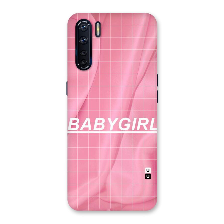 Baby Girl Check Back Case for Oppo F15