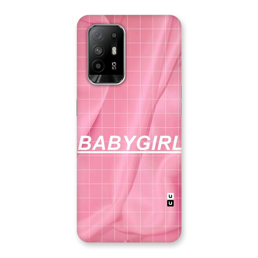 Baby Girl Check Back Case for Oppo F19 Pro Plus 5G