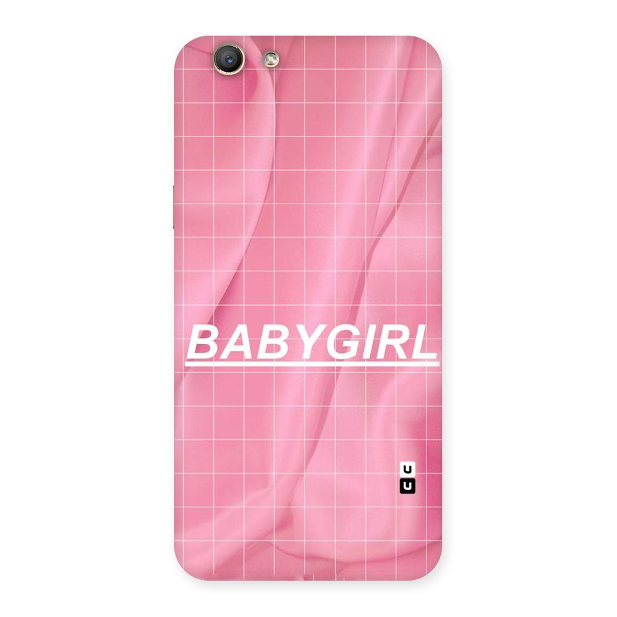 Baby Girl Check Back Case for Oppo F1s