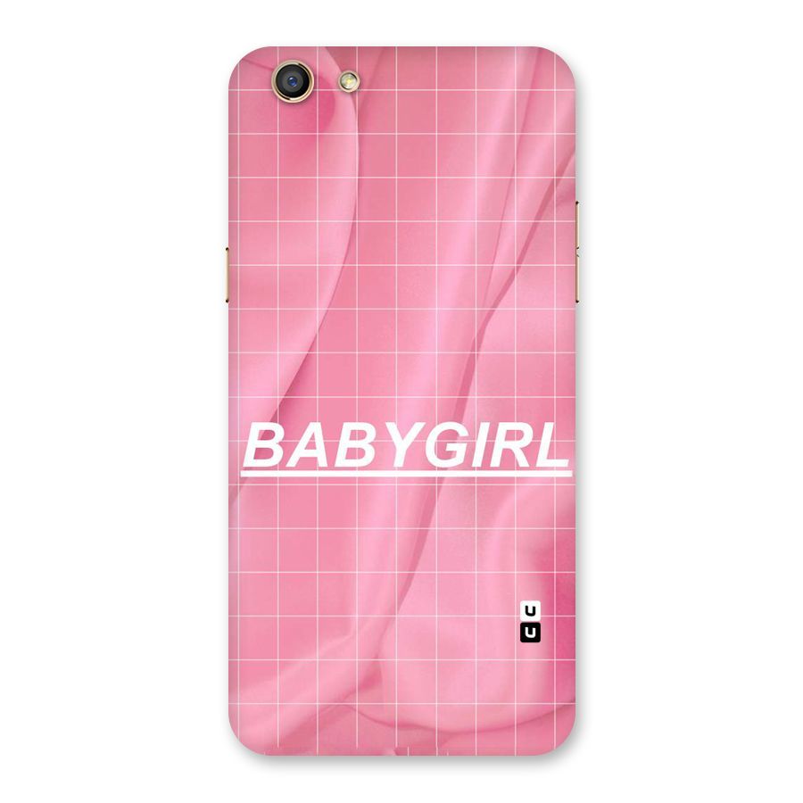 Baby Girl Check Back Case for Oppo F3