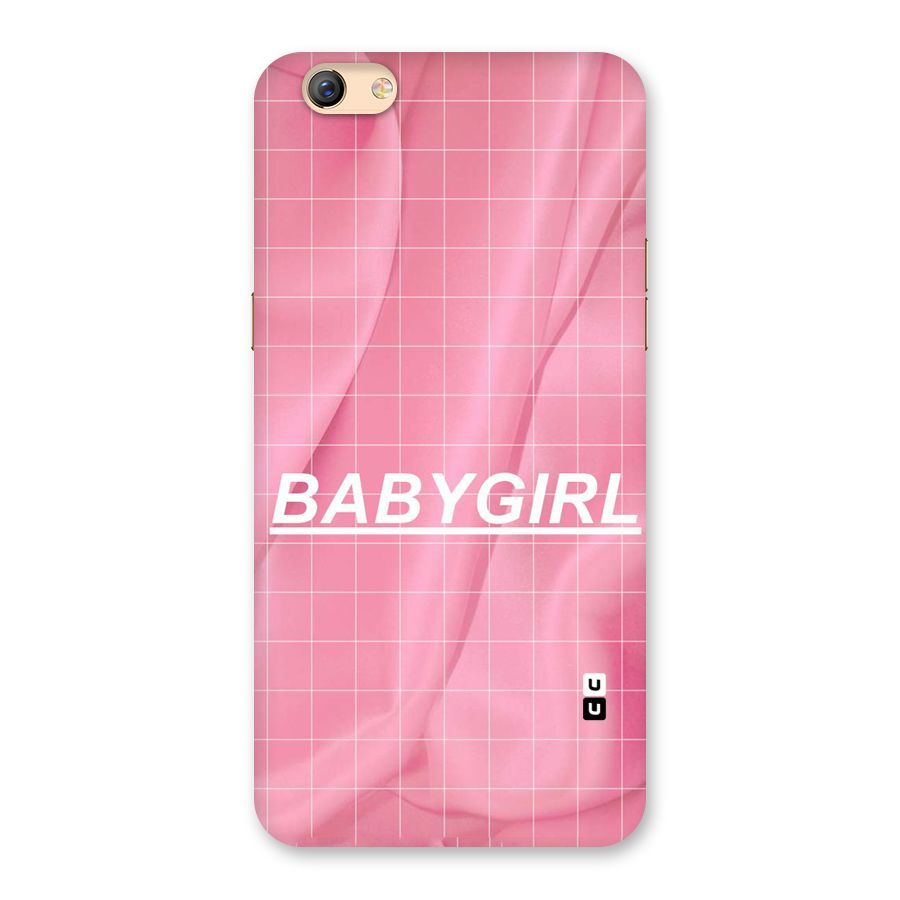 Baby Girl Check Back Case for Oppo F3 Plus