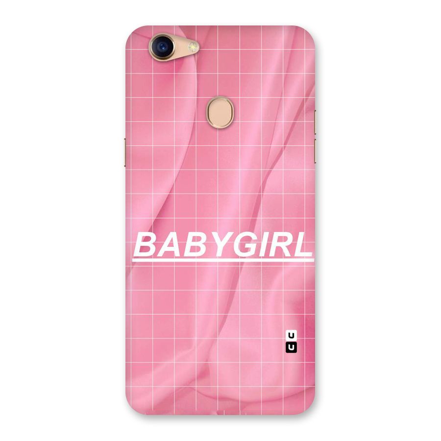 Baby Girl Check Back Case for Oppo F5