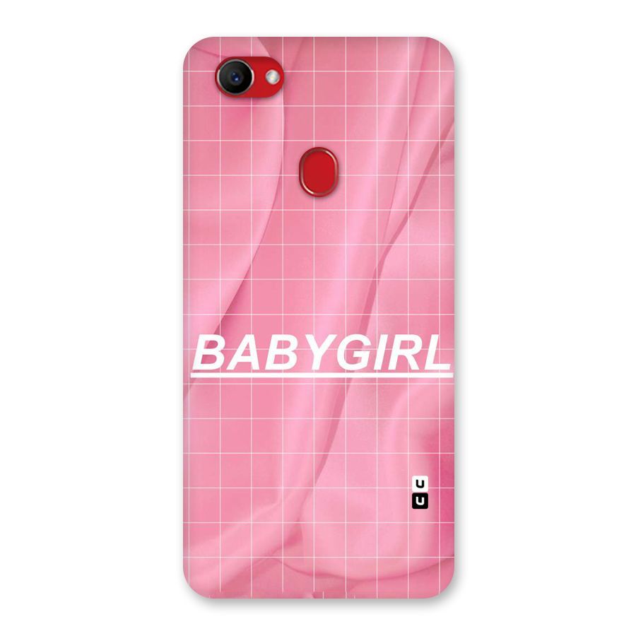 Baby Girl Check Back Case for Oppo F7