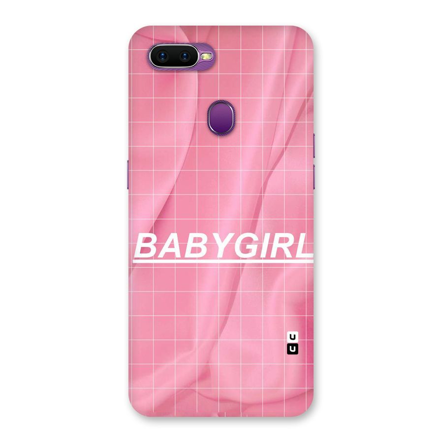 Baby Girl Check Back Case for Oppo F9