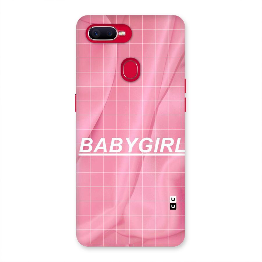 Baby Girl Check Back Case for Oppo F9 Pro