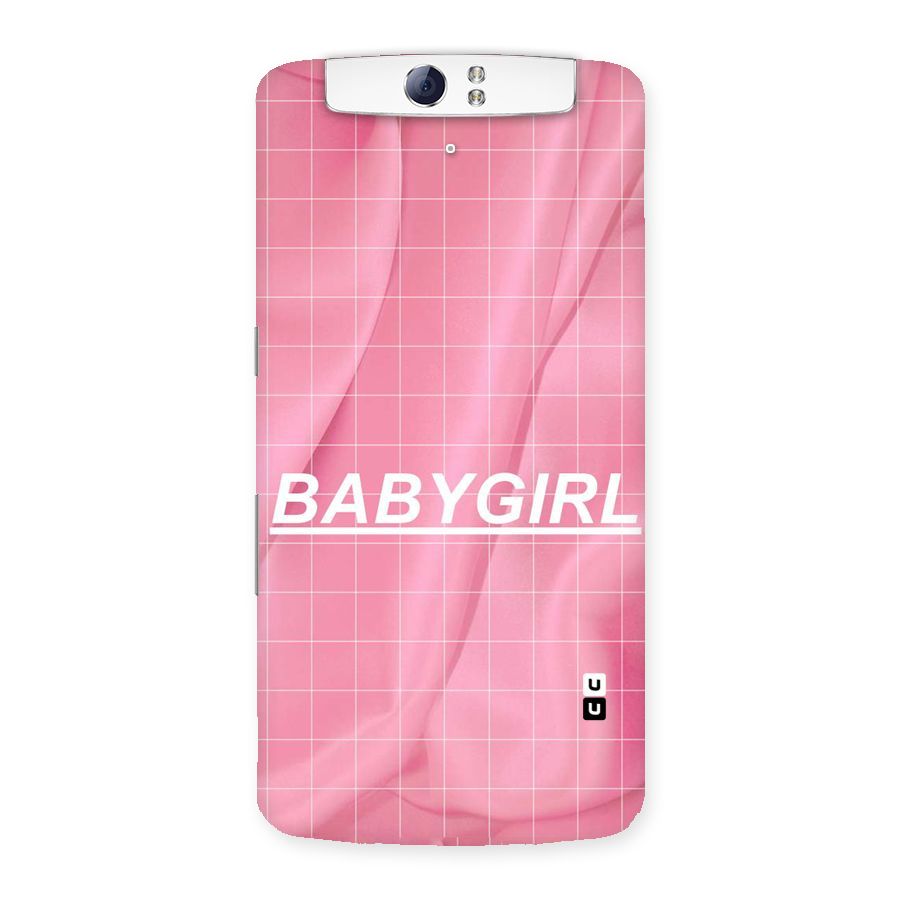 Baby Girl Check Back Case for Oppo N1