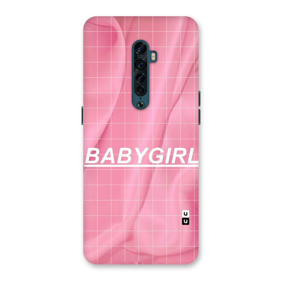 Baby Girl Check Back Case for Oppo Reno2
