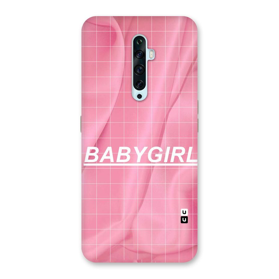 Baby Girl Check Back Case for Oppo Reno2 F