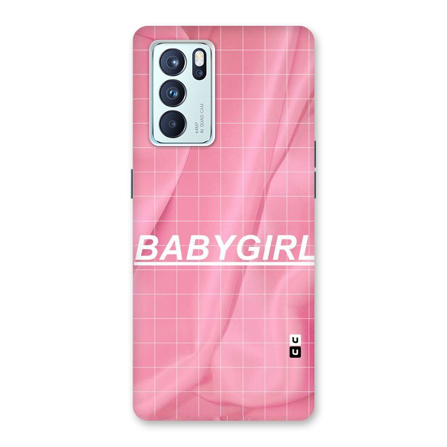 Baby Girl Check Back Case for Oppo Reno6 Pro 5G