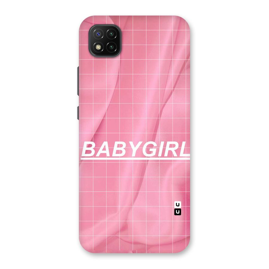 Baby Girl Check Back Case for Poco C3