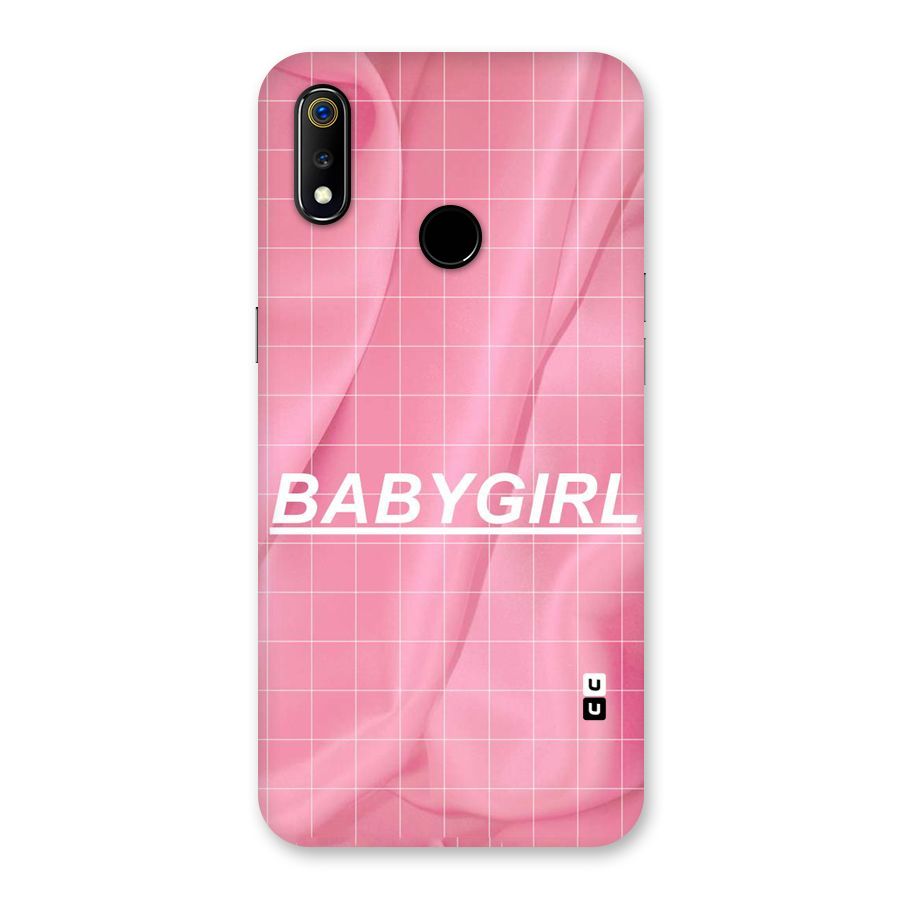 Baby Girl Check Back Case for Realme 3