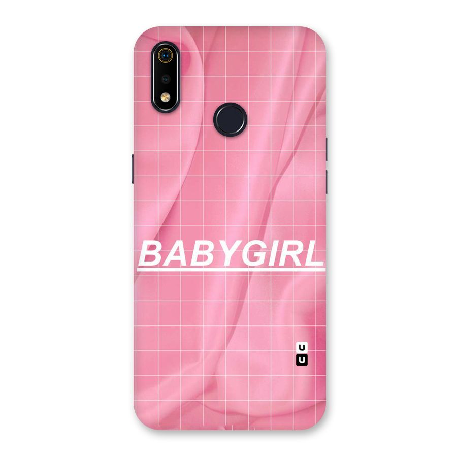 Baby Girl Check Back Case for Realme 3i
